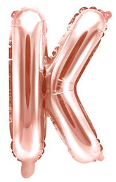 Globo de foil letra K Oro Rosa